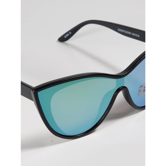 Foster Grant Full Butterfly / Cat Eye Frame Blue Mirrored Sunglasses 52662FGX009 - Picture 7 of 11